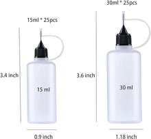 Load image into Gallery viewer, Dropper Bottle, Clear with White Screw-Top and Blunt Needle Tip - Primehavenstore